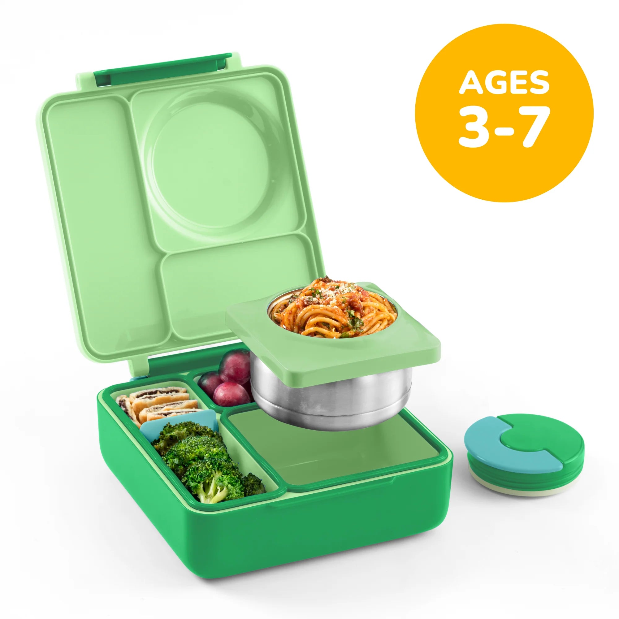 OmieBox - Insulated Apple Green Bento Lunch Box
