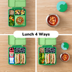 OmieBox - Insulated Apple Green Bento Lunch Box