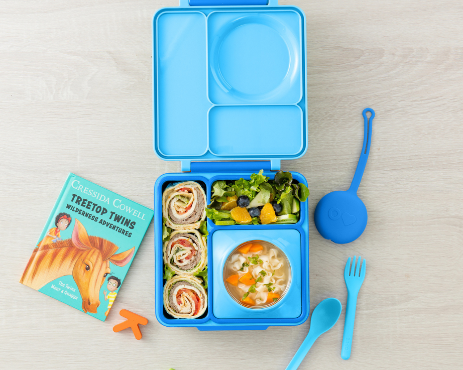 Omiebox - OmiePod Capri Blue Silicone Fork and Spoon Set