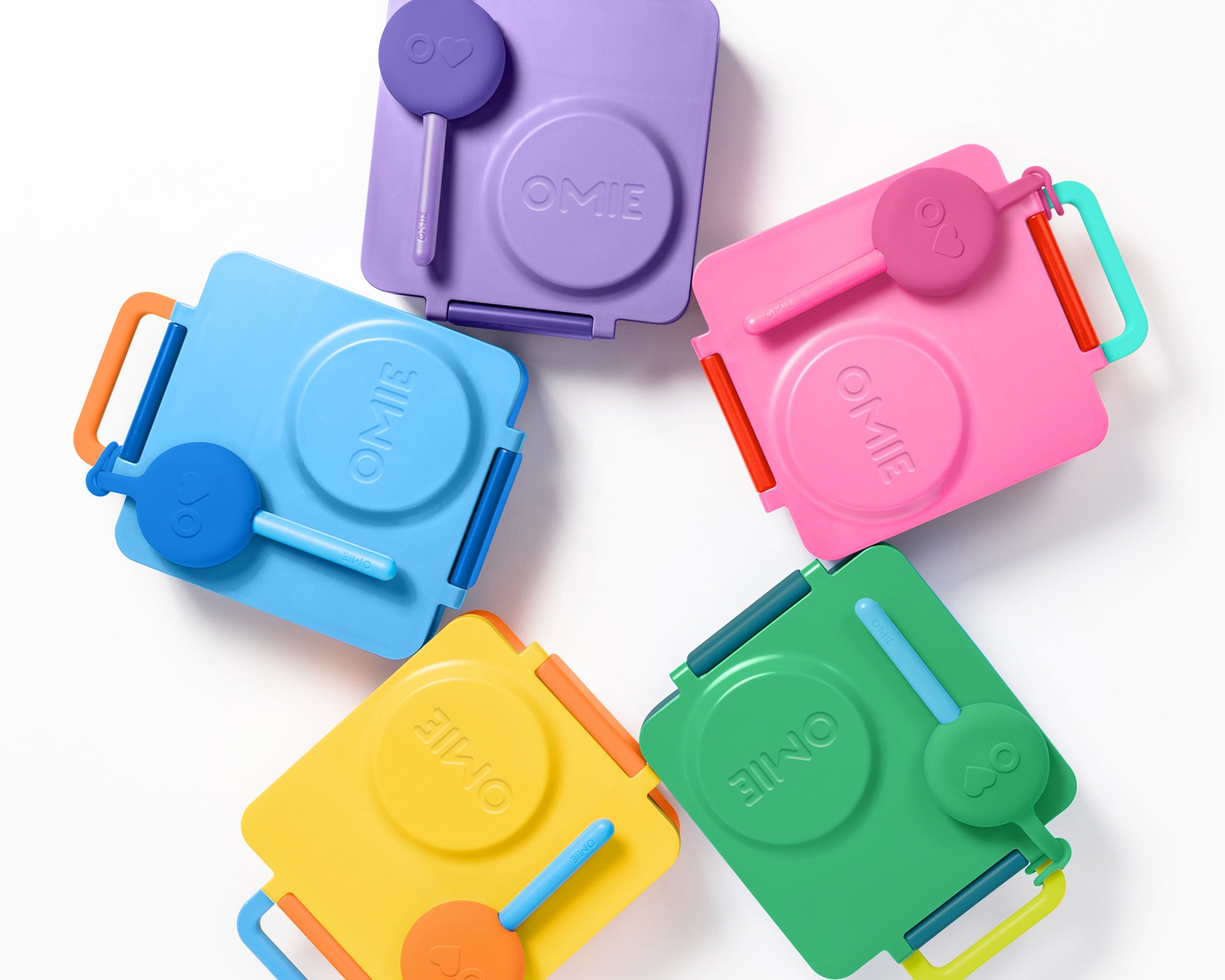 Omiebox - OmiePod Capri Blue Silicone Fork and Spoon Set