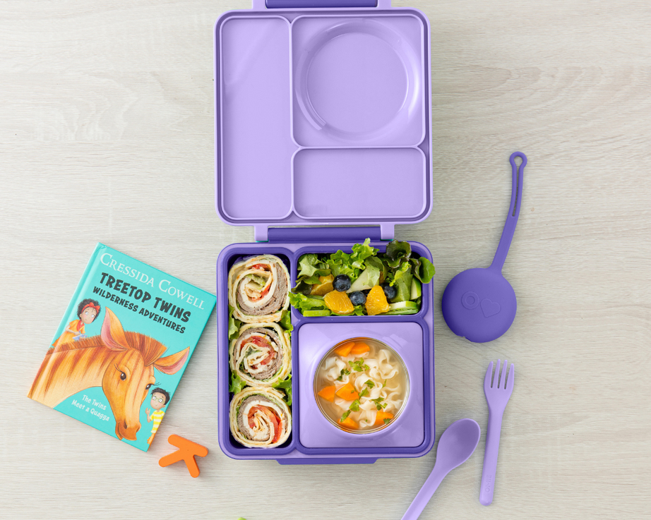 Omiebox - OmiePod Purple Silicone Fork and Spoon Set