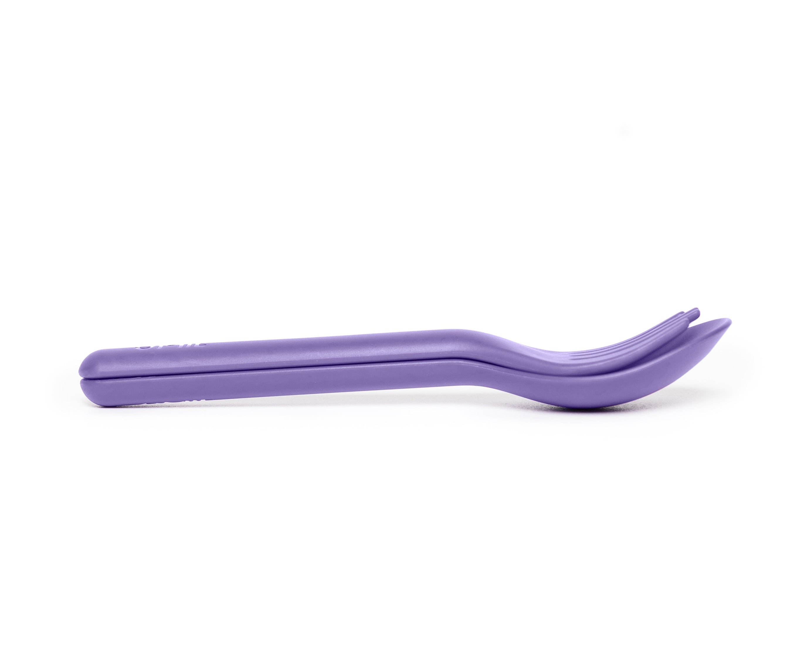Omiebox - OmiePod Purple Silicone Fork and Spoon Set