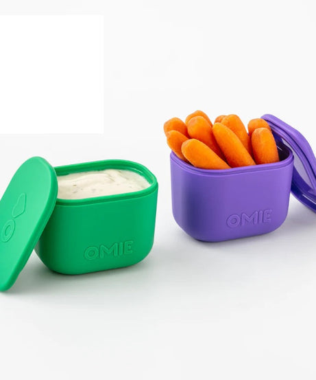 Omiebox - UP Bento Box Inner Compartment Containers 2pcs Purple/Green