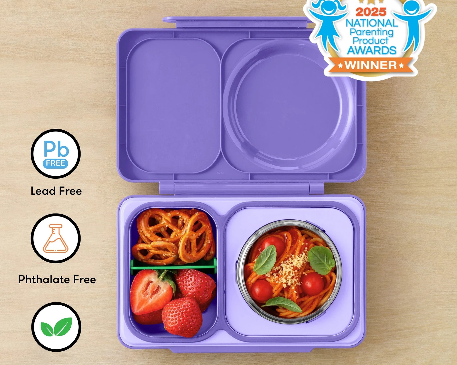 Omiebox - UP Heat Insulated 2nd Generation Galaxy Purple Bento Lunch Box