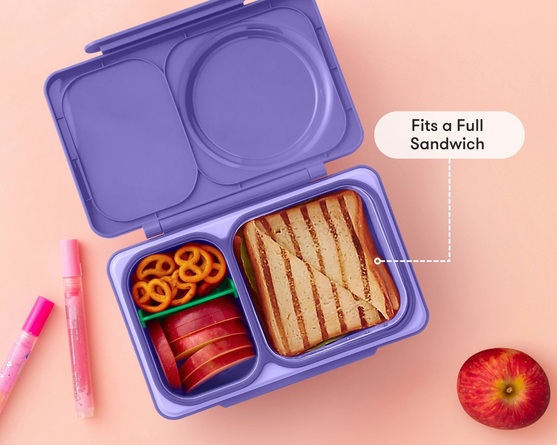 Omiebox - UP Heat Insulated 2nd Generation Galaxy Purple Bento Lunch Box