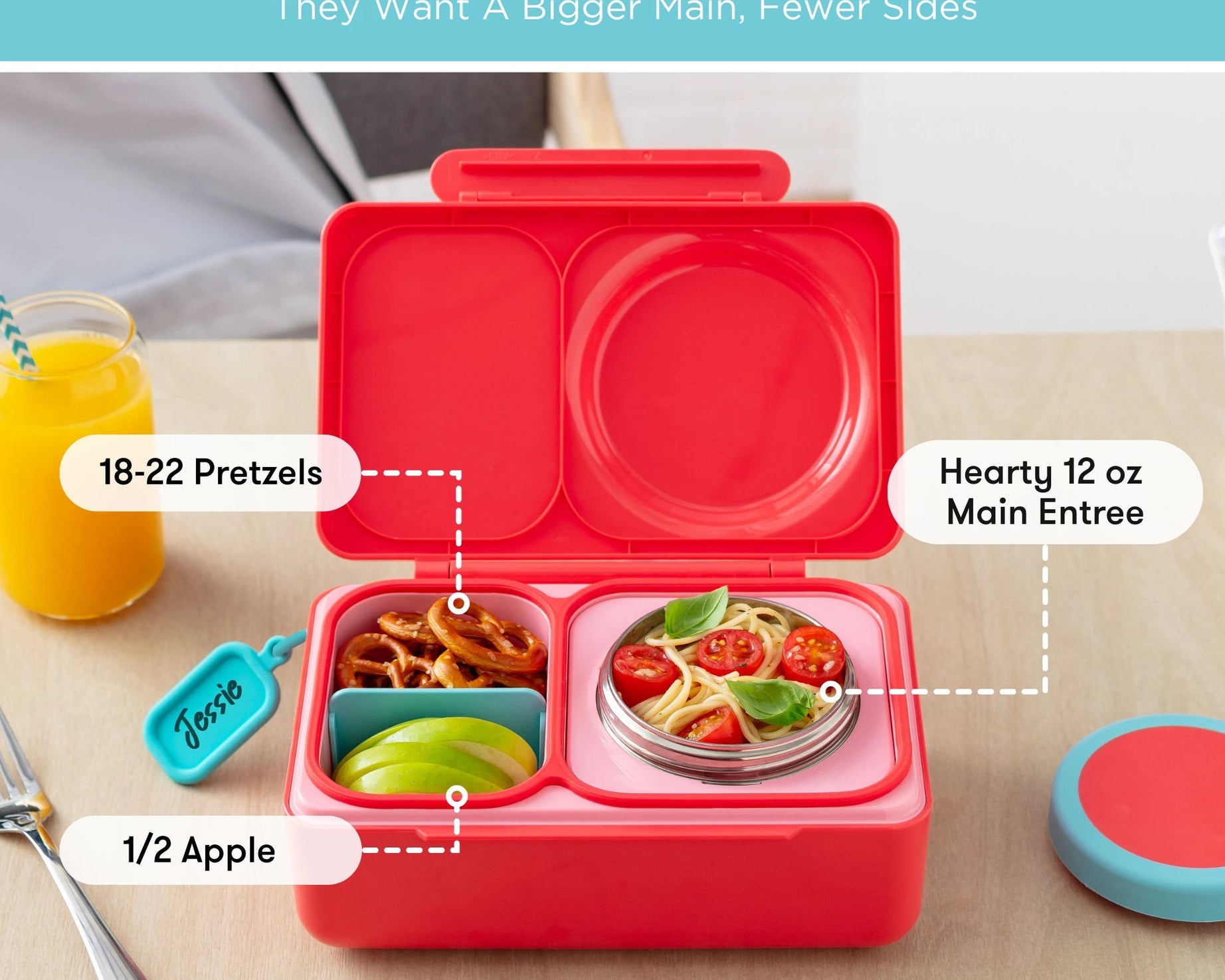 Omiebox - UP Heat Insulated 2nd Generation Cherry Pink Bento Lunch Box