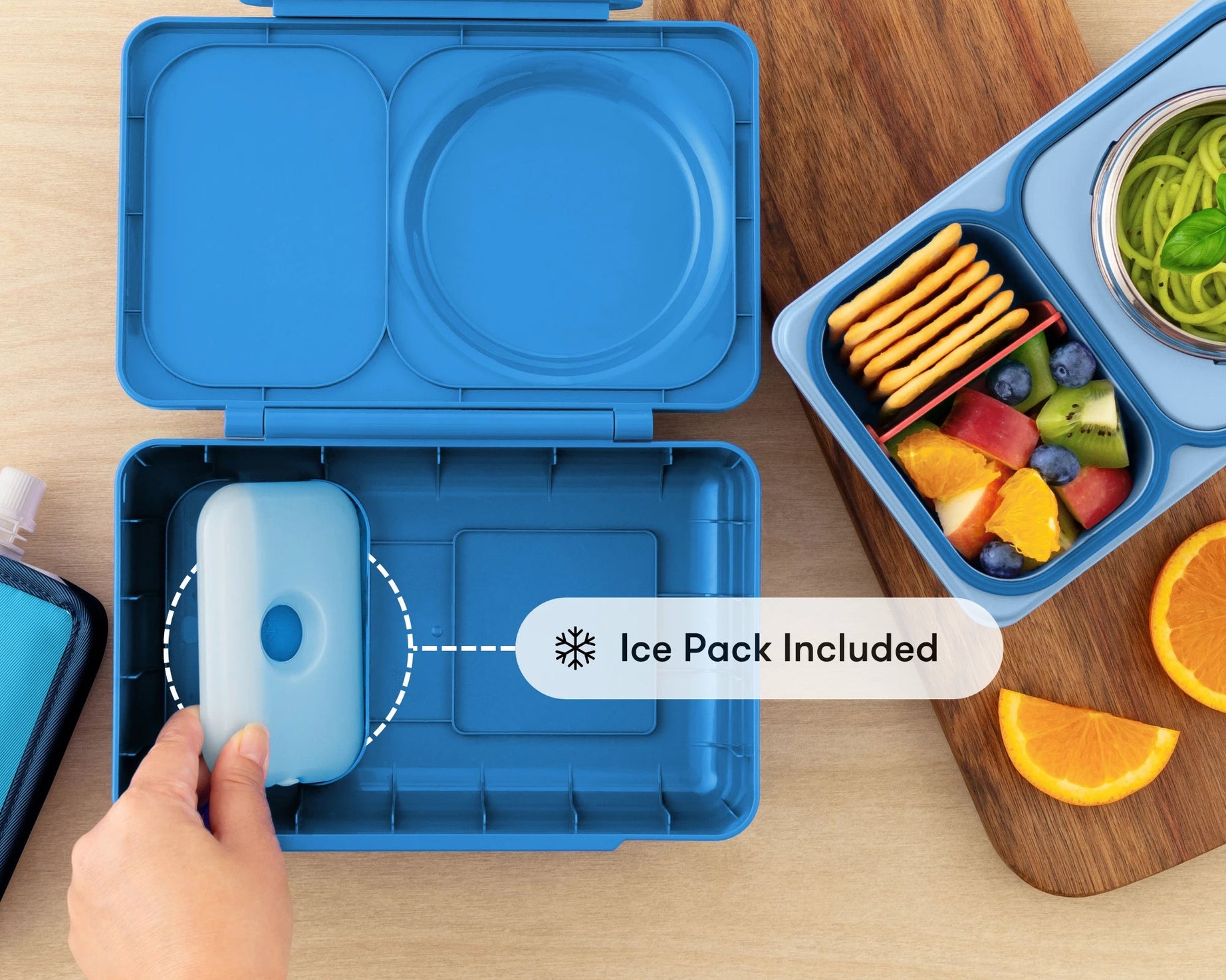 Omiebox - UP Heat Insulated 2nd Generation Cosmic Blue Bento Lunch Box