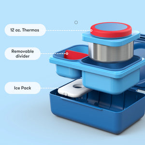 Omiebox UP 2nd Generation Insulated Bento Lunch Box in Cosmic Blue
