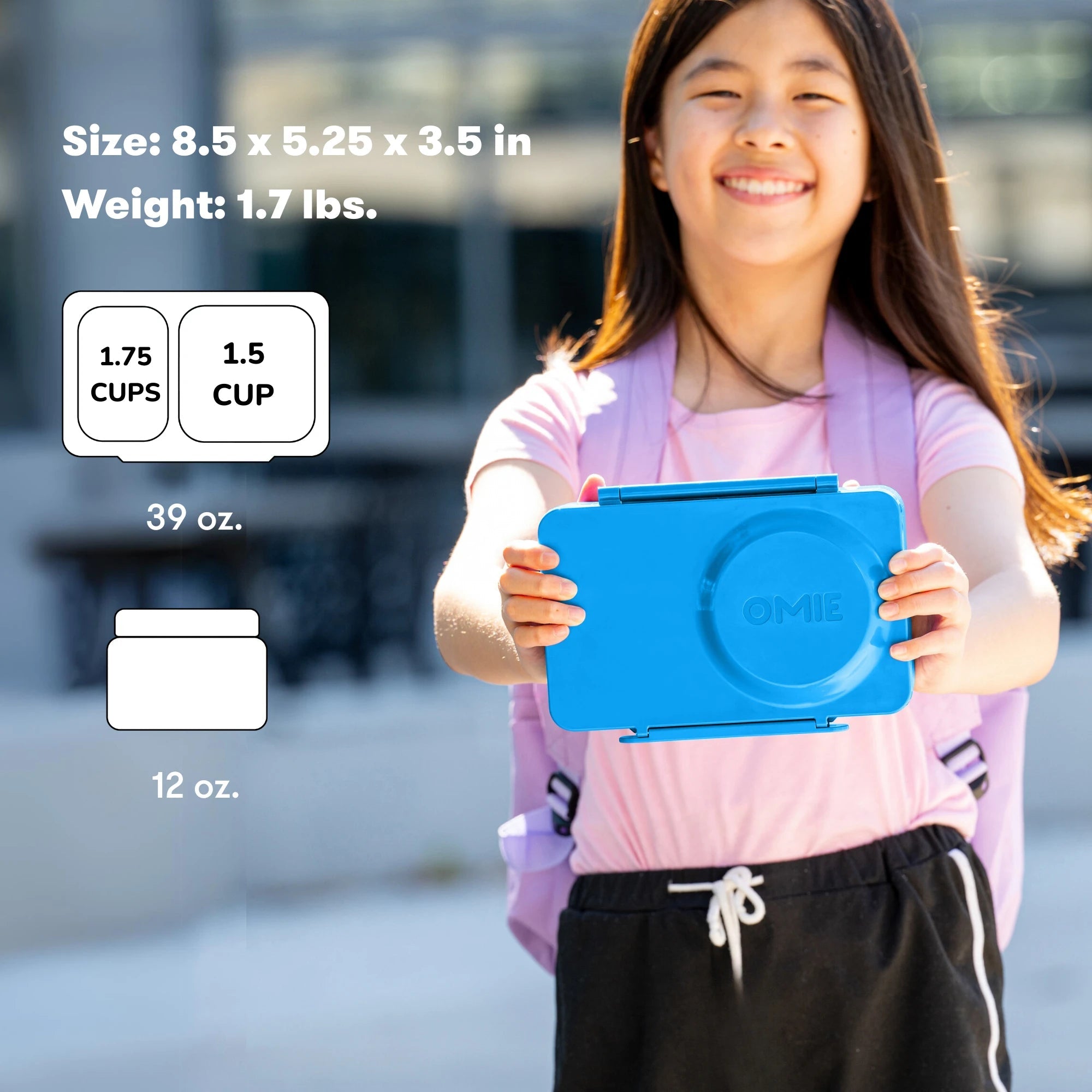 Omiebox - UP Heat Insulated 2nd Generation Cosmic Blue Bento Lunch Box