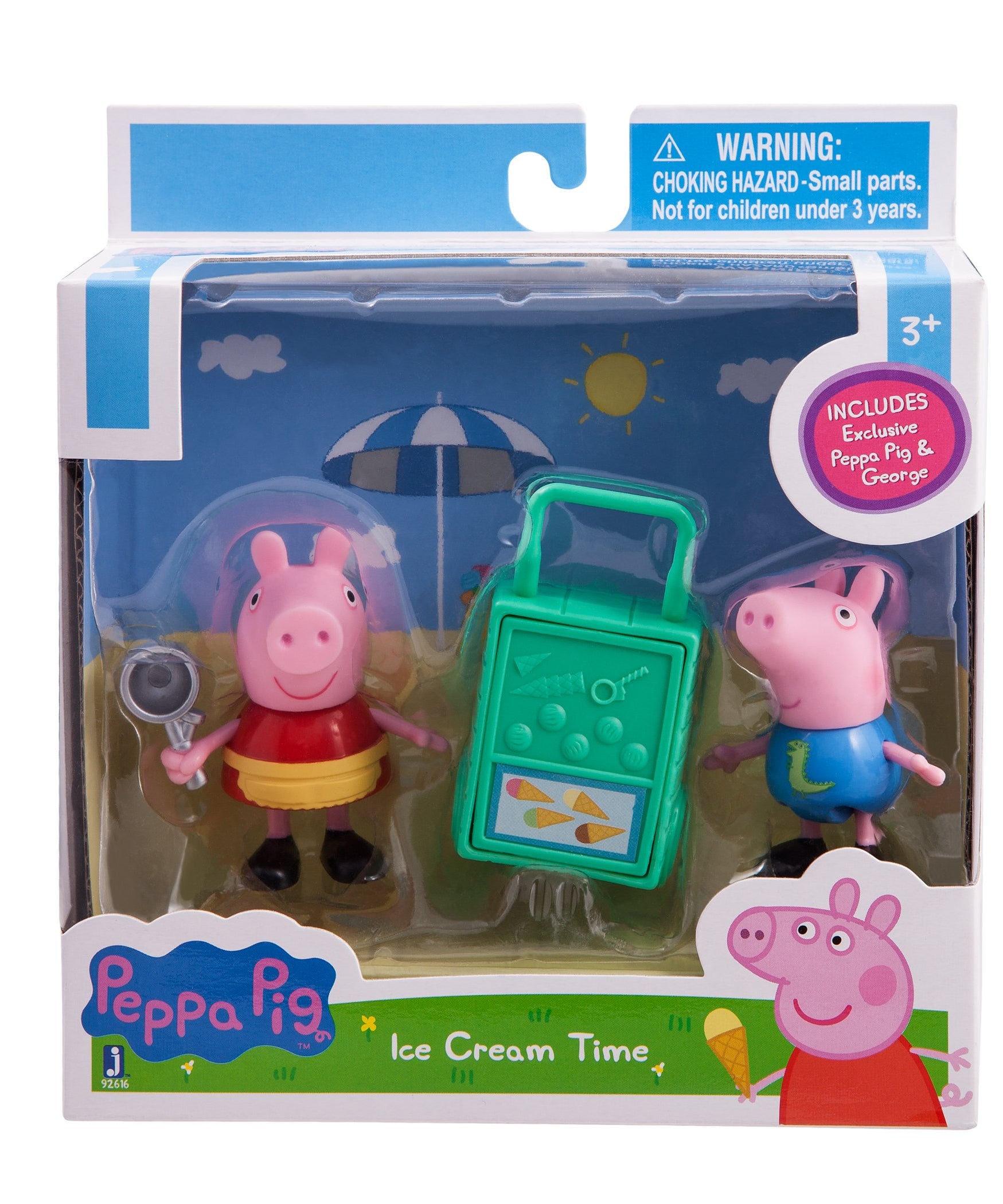 Peppa Pig - Ice Cream Seller Peppa and Her Brother George Figure Toy Set