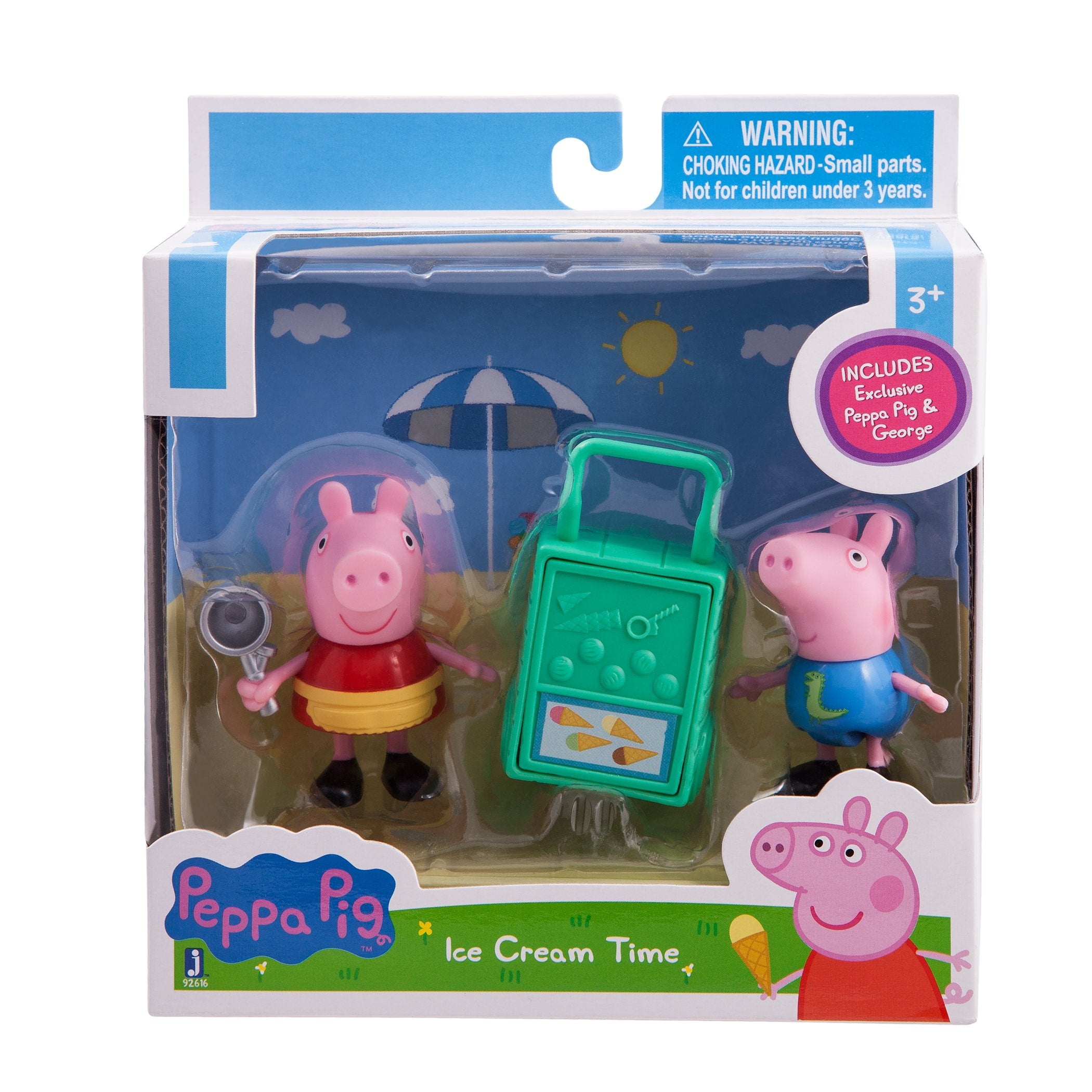 Peppa Pig - Ice Cream Seller Peppa and Her Brother George Figure Toy Set