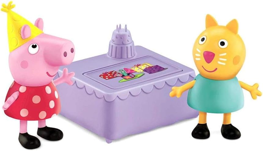 Peppa Pig - Peppa & Candy Cat Birthday Party Figure Toy Set
