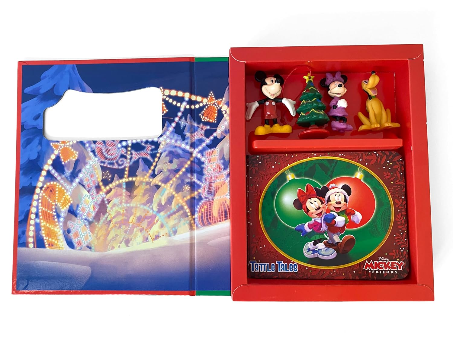 Phidal - Mickey and Friends Christmas Fun Figure Toy English Activity and Story Book