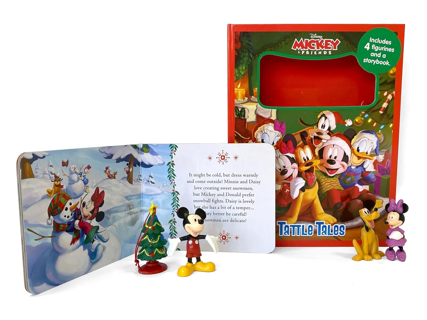 Phidal - Mickey and Friends Christmas Fun Figure Toy English Activity and Story Book
