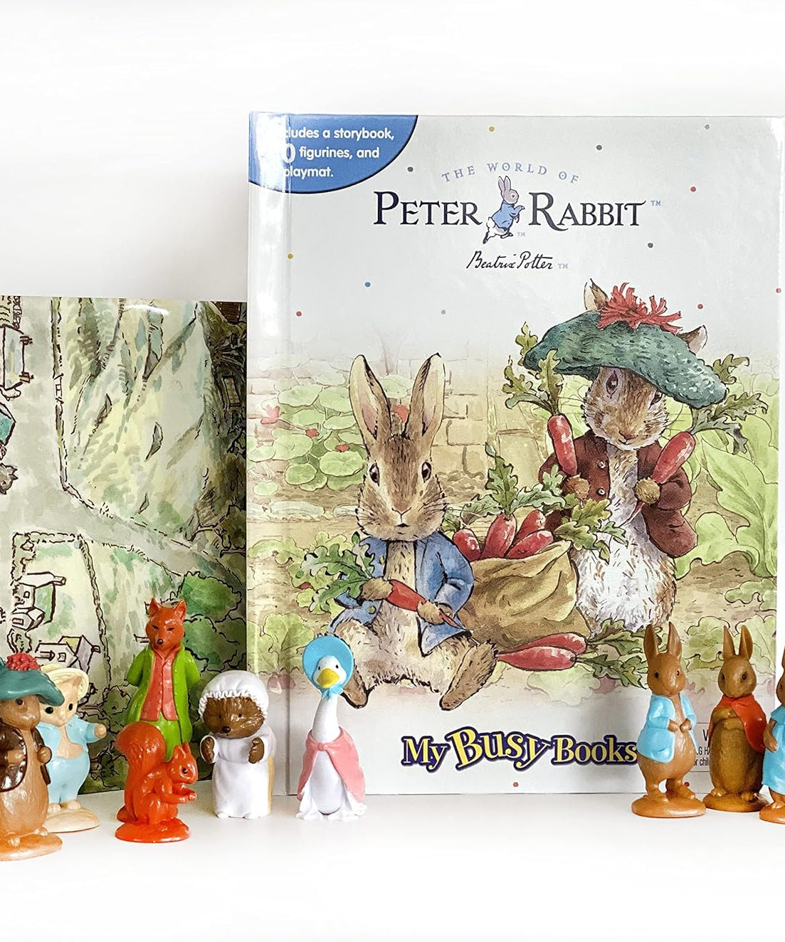 Phidal - Rabbit Peter Figurine Toy English Activity and Story Book