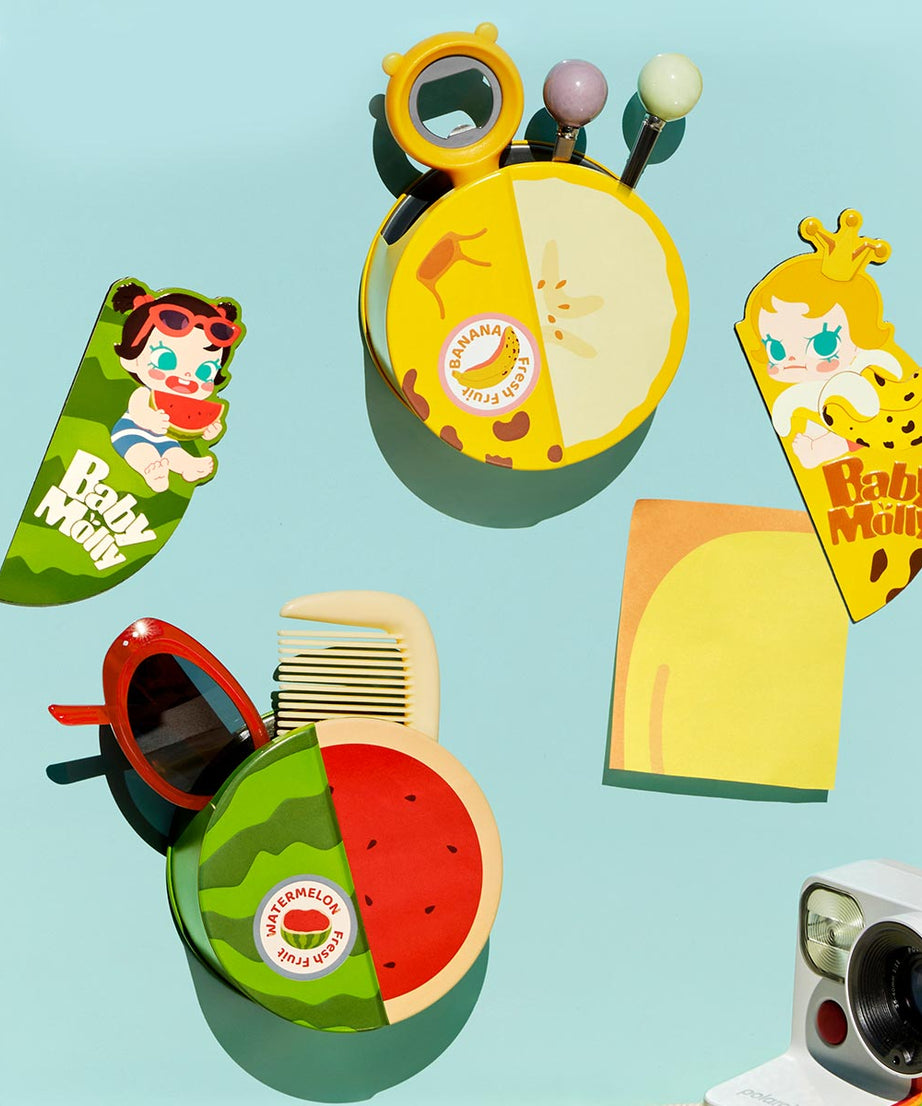 Pop Mart - Original Baby Molly Fruity Aroma Series Magnetic Lock Storage Blind Box Set
