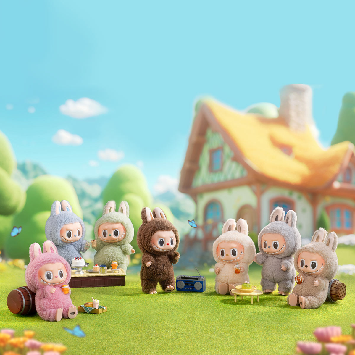 Pop Mart - Original Labubu THE MONSTERS: Exciting Macaron Vinyl Plush Doll Surprise Blind Box