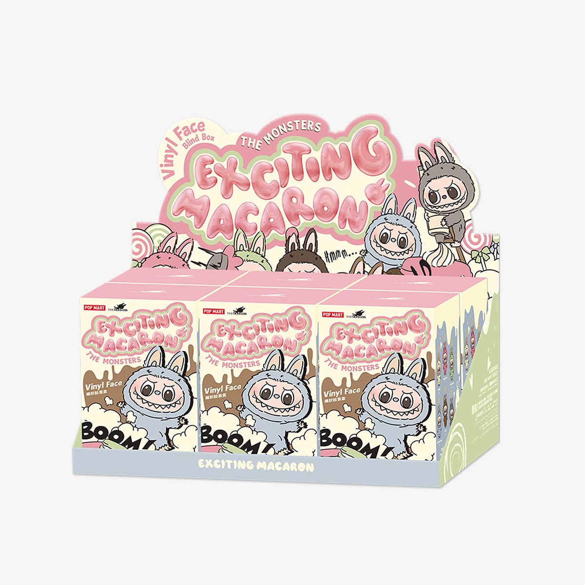 Pop Mart - Original Labubu THE MONSTERS: Exciting Macaron Vinyl Plush Doll Surprise Blind Box