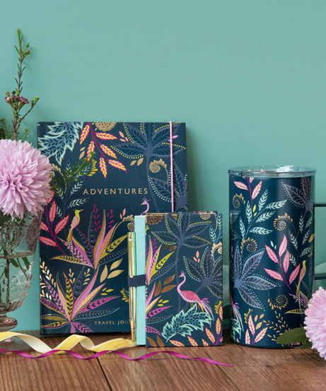 Portico Designs - Sara Miller: Botanic Paradise Mini Notebook and Pen