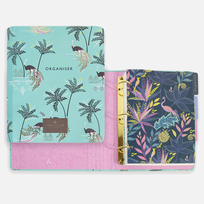 Portico Designs - Sara Miller: Ostrich and Palm Trees Organizer Planner
