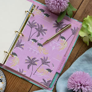 Portico Designs - Sara Miller: Ostrich and Palm Trees Organizer Planner