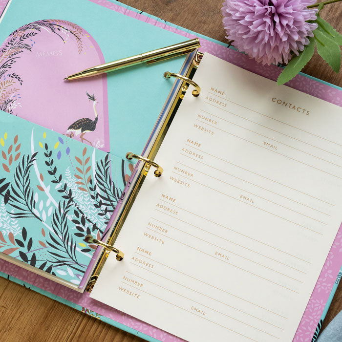Portico Designs - Sara Miller: Ostrich and Palm Trees Organizer Planner