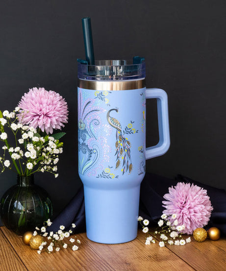 Portico Designs - Sara Miller: Savannah 115ML Flask with Straw