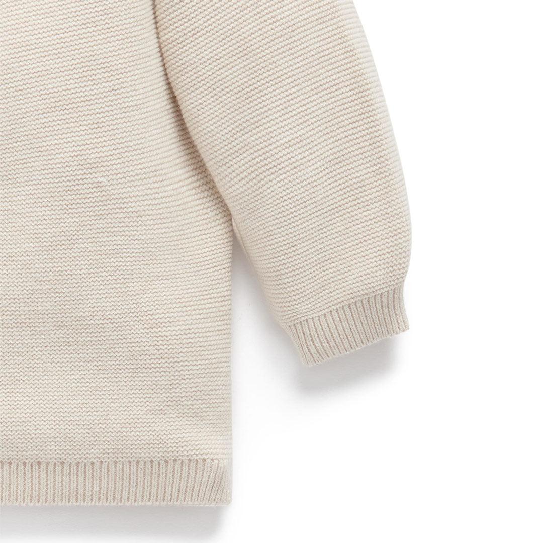 Purebaby Knit Cardigan - White-Cardigans-White-0-3m | Natural Baby Shower