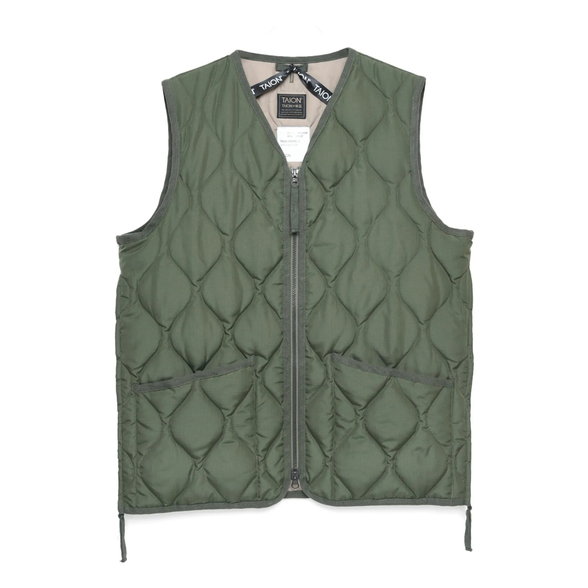 Taion - Quilted Military Jacket | Olive Green