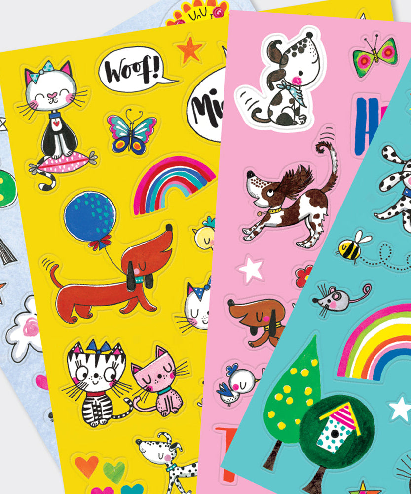 Rachel Ellen - Cats & Dogs Sticker Sticker Books