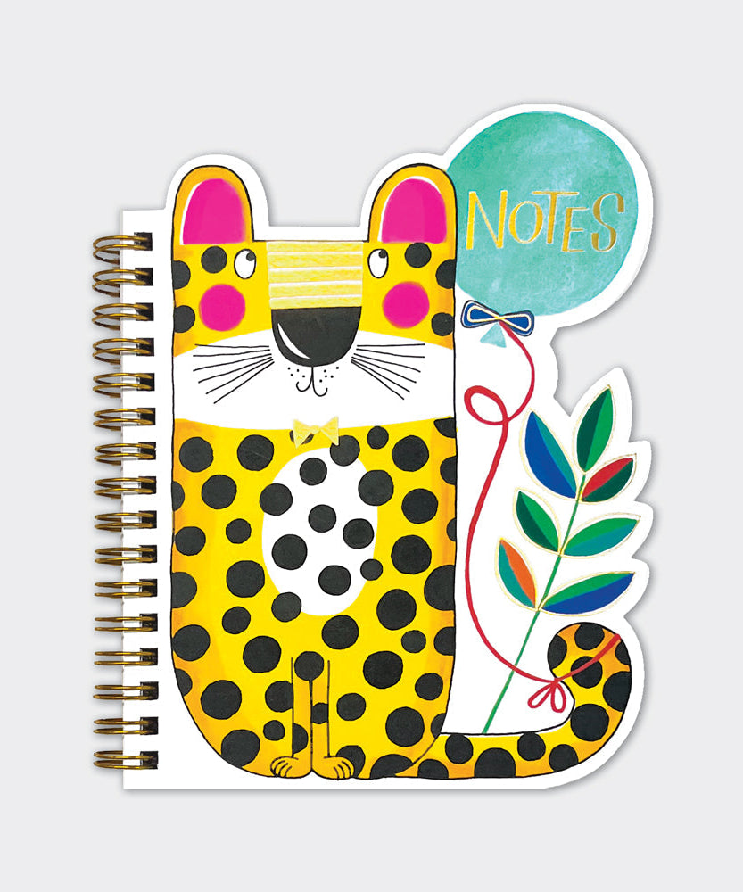 Rachel Ellen - Leopard Shaped Wire Bound Notebook