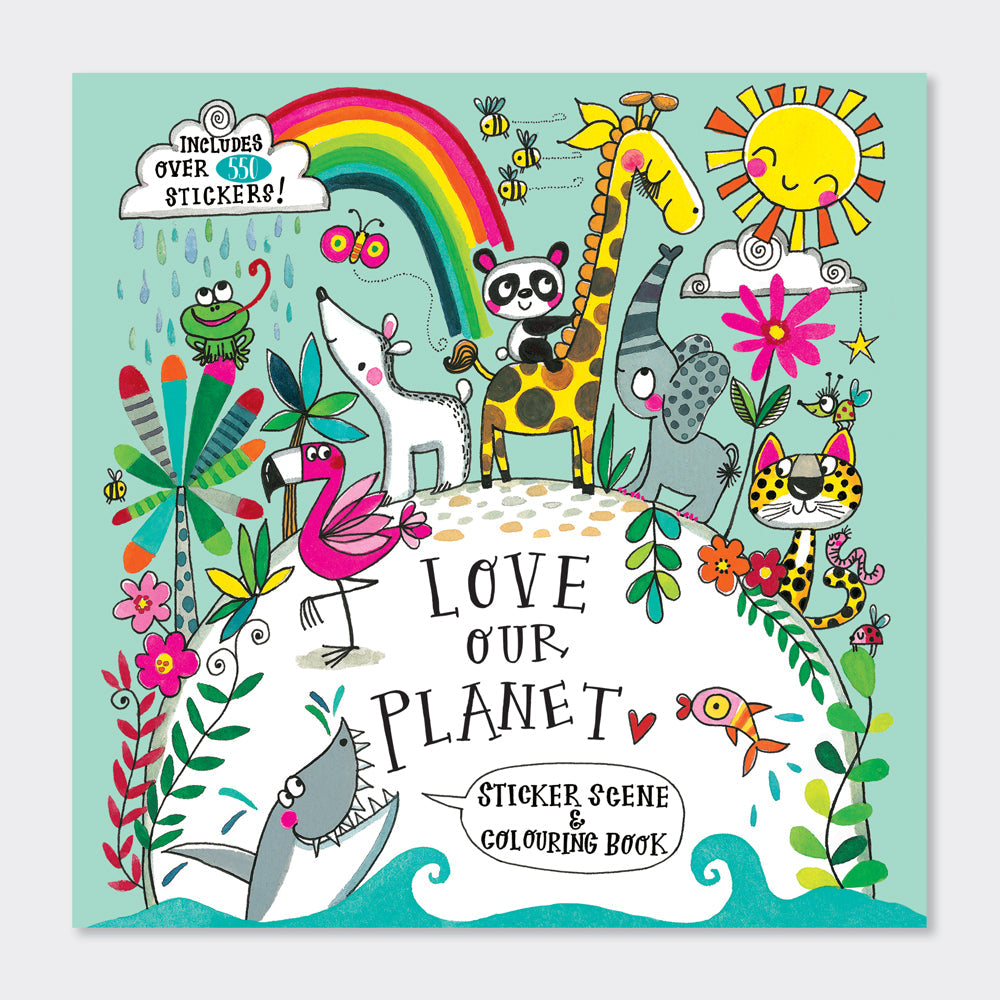 Rachel Ellen - Love Our Planet Sticker Scene Colouring & Activity Book
