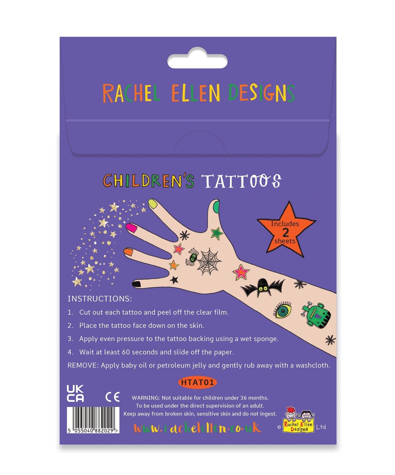 Rachel Ellen - Spooky Halloween Children Temporary Tattoos