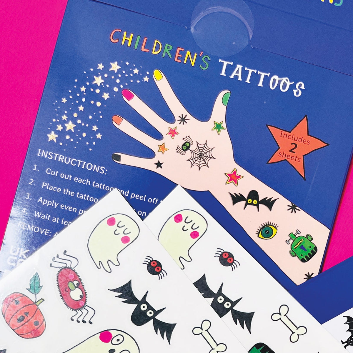 Rachel Ellen - Spooky Halloween Kids Temporary Tattoos