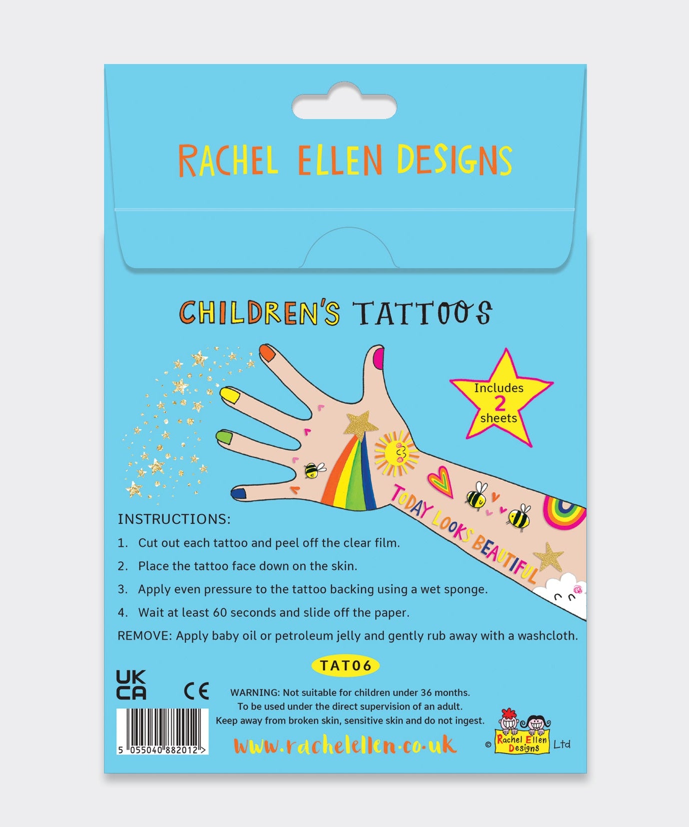 Rachel Ellen - Sunny Days Children's Temporary Tattoos