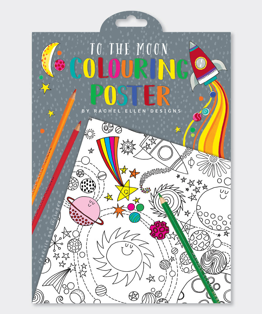 Rachel Ellen - To The Moon Dev Coloring Posters