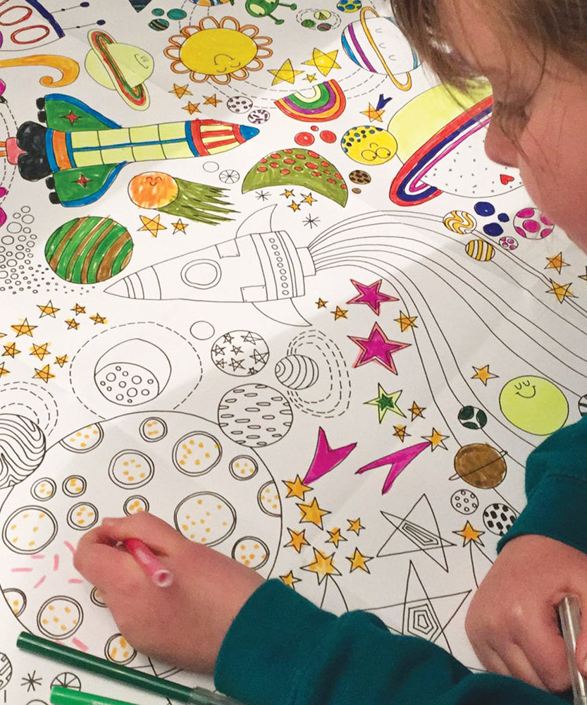 Rachel Ellen - To The Moon Dev Coloring Posters