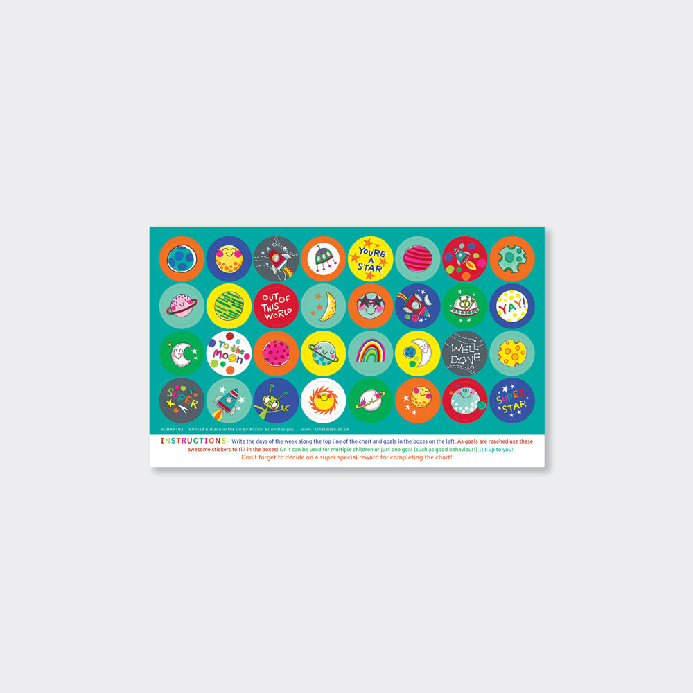 Rachel Ellen - To The Moon Reward Chart