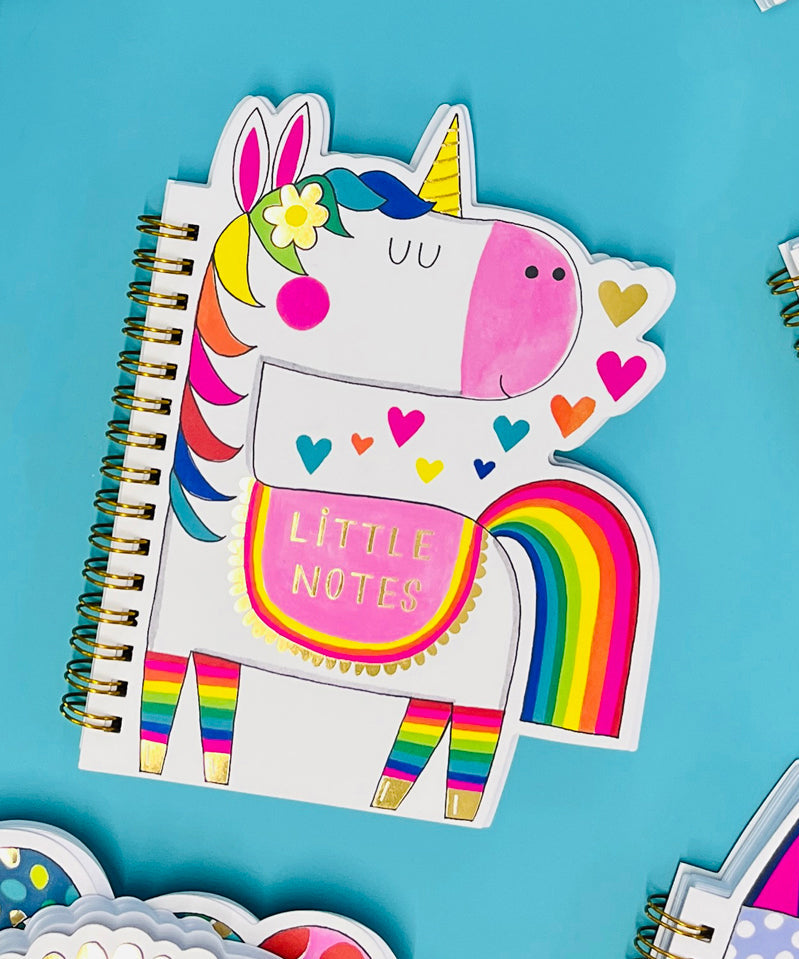 Rachel Ellen - Unicorn Shaped Wire Bound Notebook