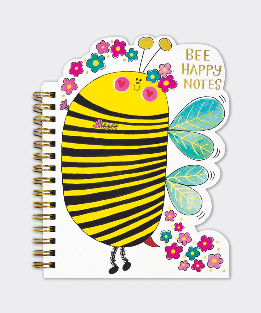 Rachel Ellen - Buzzing Bee Shaped Wire Bound Notebook