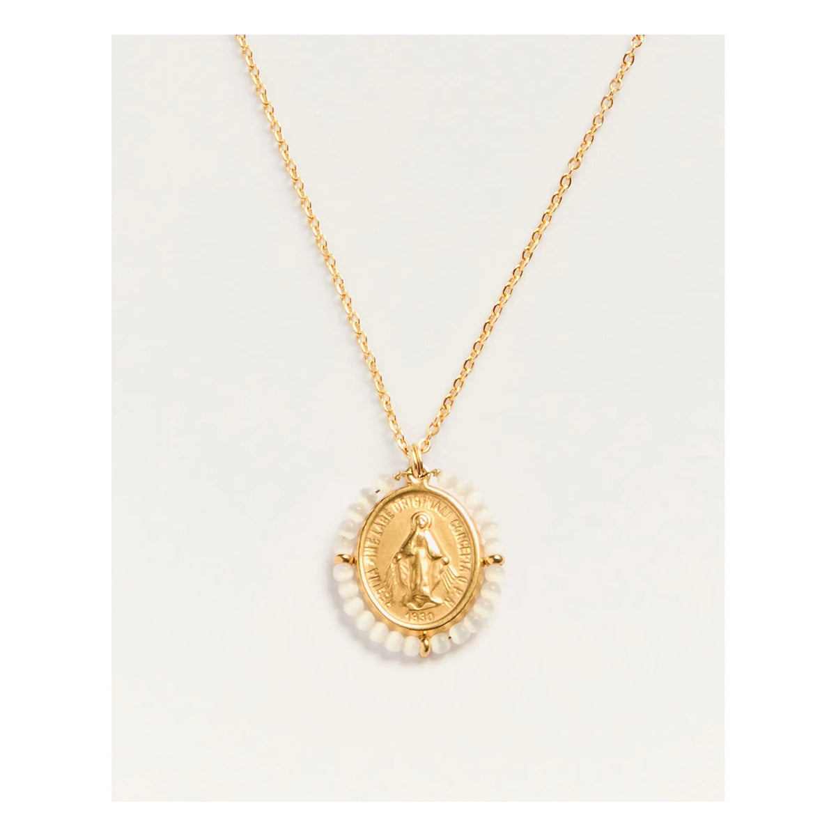 Palas - Santa Maria Précieuse Necklace | White