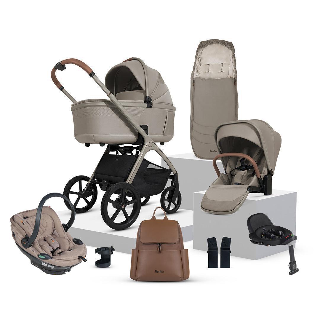 Silver Cross Cove + Go Beyond 2 Travel System-Travel Systems-Champagne- | Natural Baby Shower