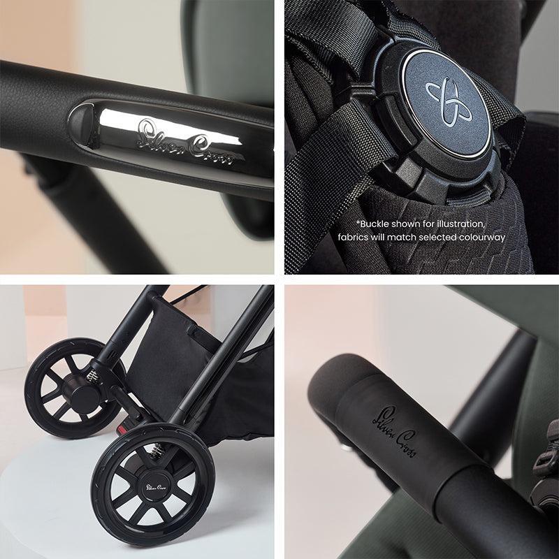 Silver Cross Reef 2 + Cloud T Travel System-Travel Systems-Pewter- | Natural Baby Shower