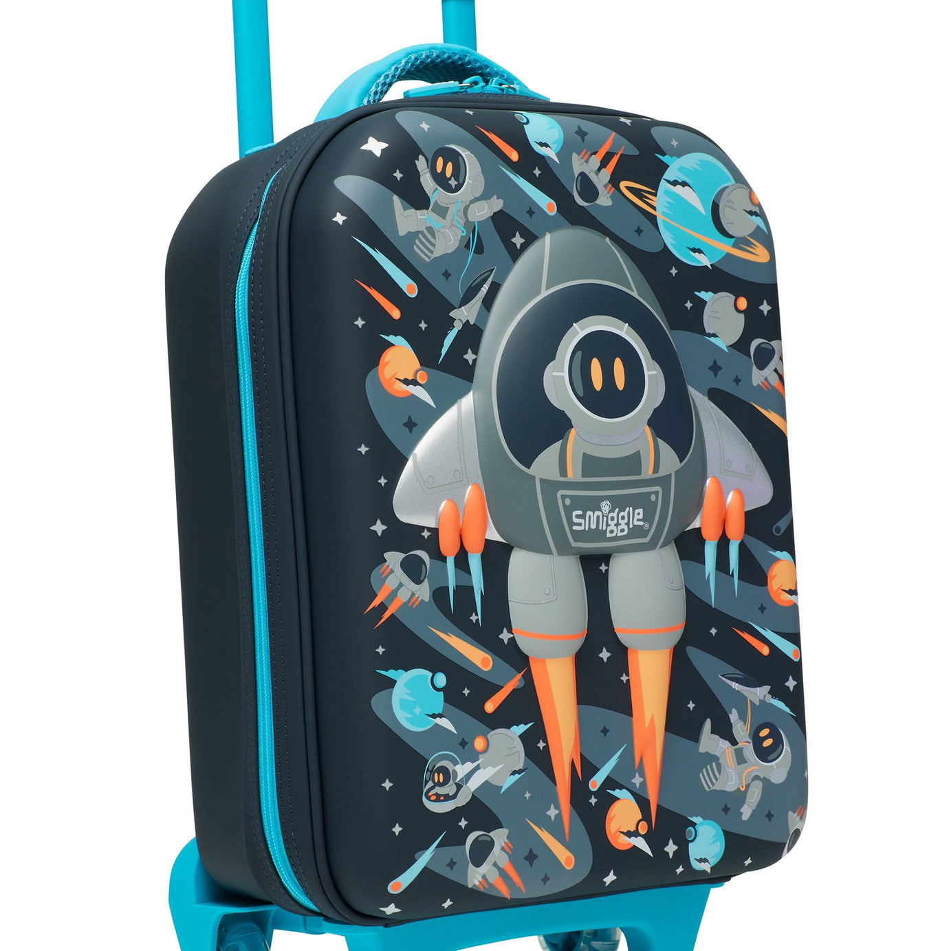 Smiggle - Blast Off Junior Kindergarten and Nursery Trolley Suitcase