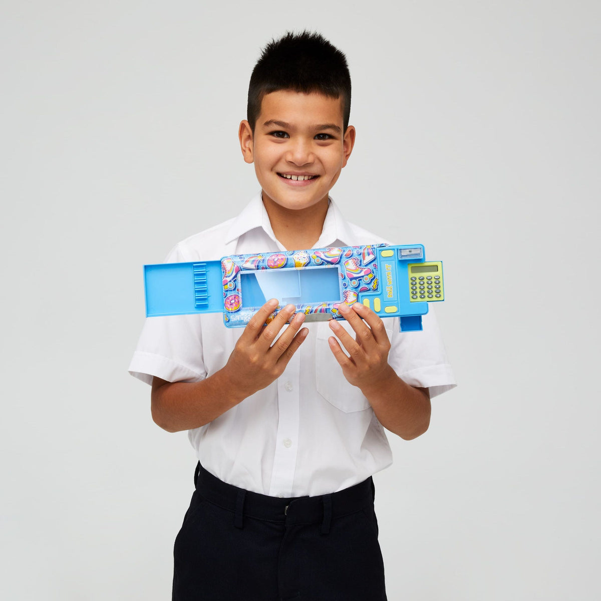 Smiggle - Bright Side Automatic Pencil Case with Calculator