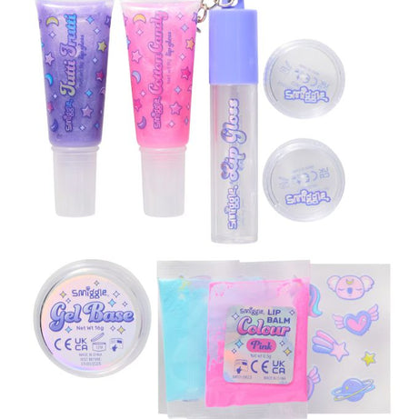 Smiggle - Çocuk Simli Dudak Parlatıcı Seti - Dinossi