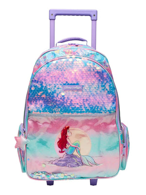 Smiggle - Disney Princess Trolley Lighted Wheeled Bag