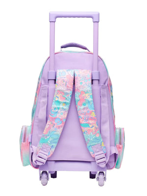 Smiggle - Disney Princess Trolley Lighted Wheeled Bag