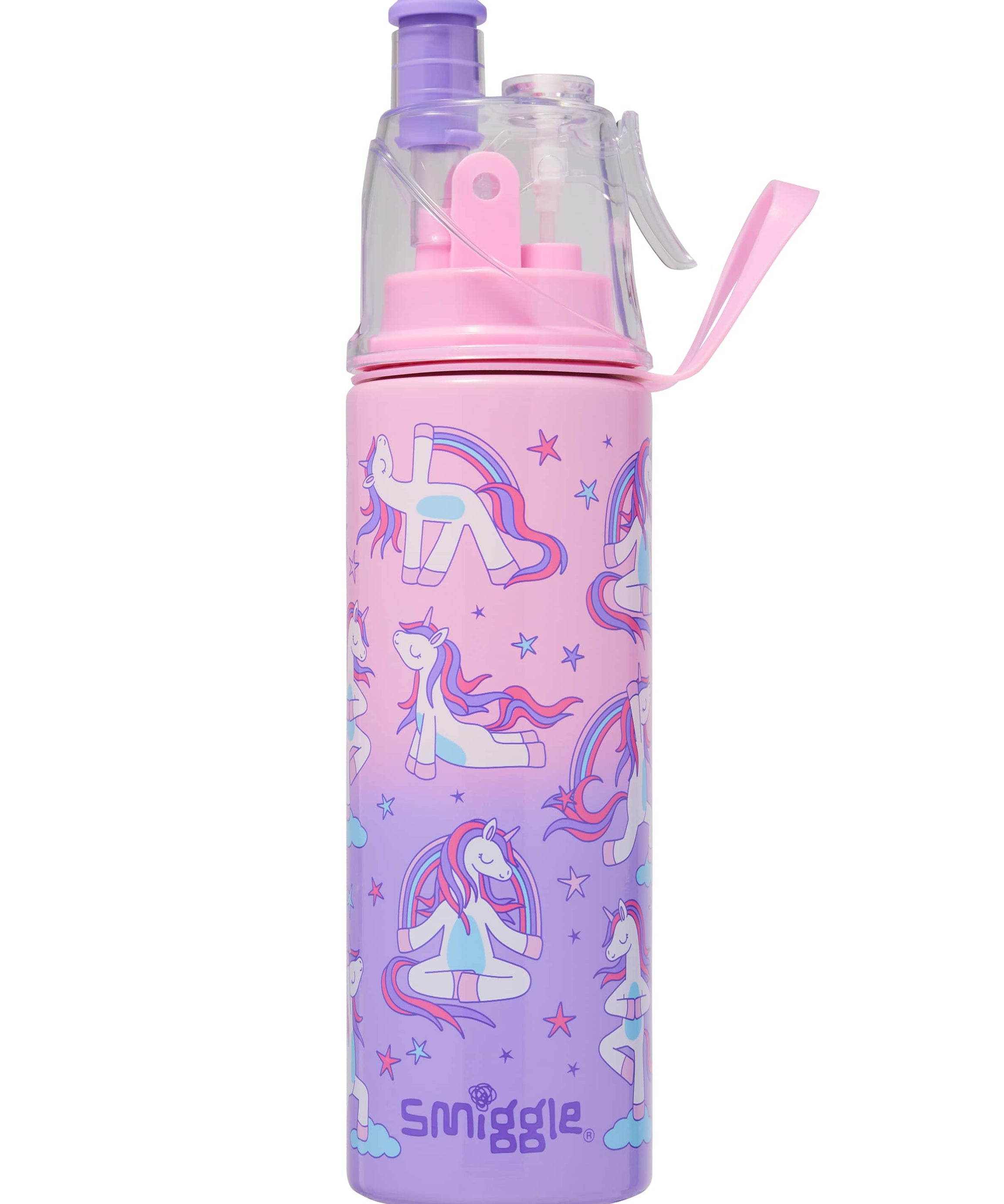 Smiggle - Energize Water Spray 500ML Steel Bottle