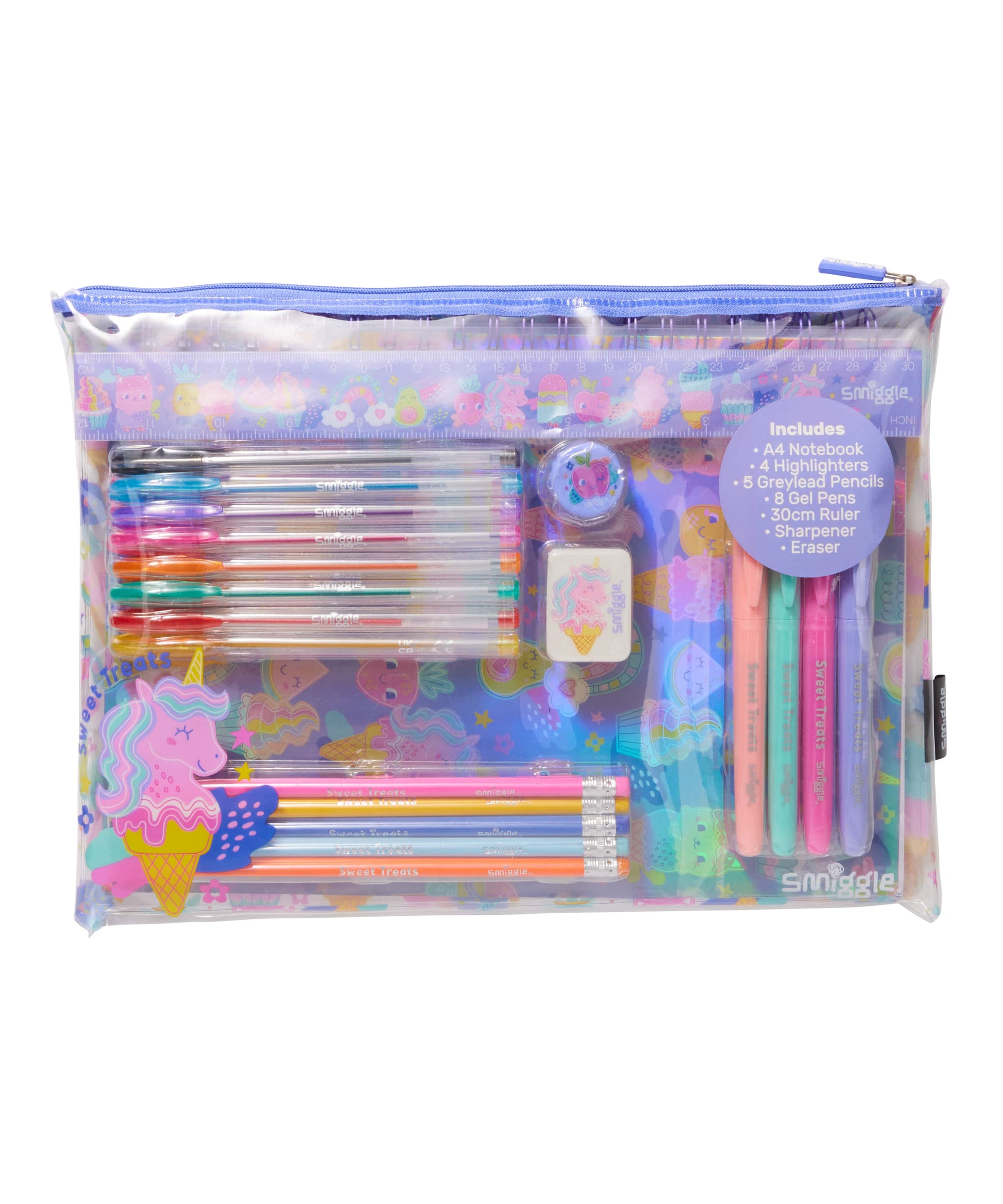 Smiggle - Happy Tales 22 Parça Dev Kırtasiye Seti - Dinossi